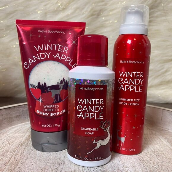 Bath & Body Works Winter Candy Apple Set - NEW